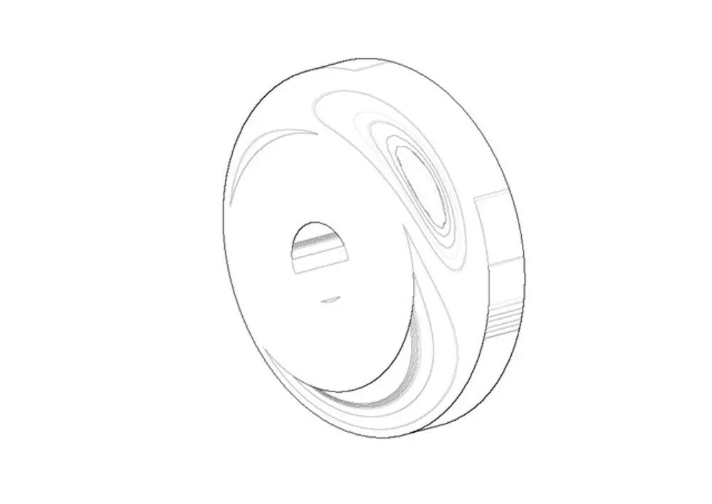 DORNBRACHT Rosette ERSATZTEILE 083011521 D. 30 x 8 mm Dark Platinum gebürstet, 083011521-99 Galeriebild 1